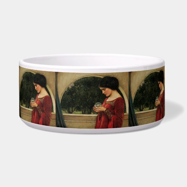 クリスタルボールウーマンウォーターハ絵画ウス ボウル (正面)