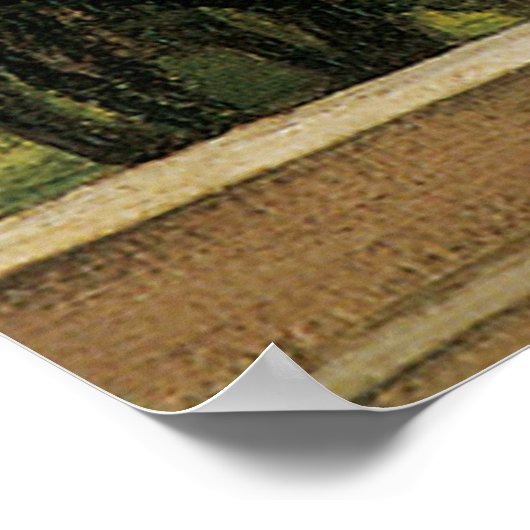 クリスタルボールウーマンウォーターハ絵画ウス ポスター (角)