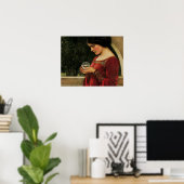 クリスタルボールウーマンウォーターハ絵画ウス ポスター (ホームオフィス)