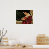 クリスタルボールウーマンウォーターハ絵画ウス ポスター (キッチン)