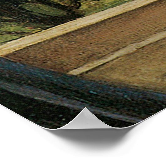 クリスタルボールウーマンウォーターハ絵画ウス ポスター (角)