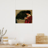 クリスタルボールウーマンウォーターハ絵画ウス ポスター (キッチン)