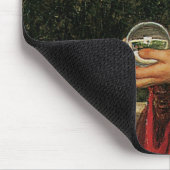 クリスタルボールウーマンウォーターハ絵画ウス マウスパッド (コーナー)