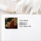 クリスタルボールウーマンウォーターハ絵画ウス ラベル (インサイチュ)