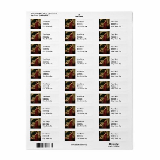 クリスタルボールウーマンウォーターハ絵画ウス ラベル (フルシート)