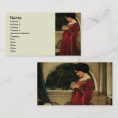 クリスタルボールウーマンウォーターハ絵画ウス 名刺 (正面/裏面)