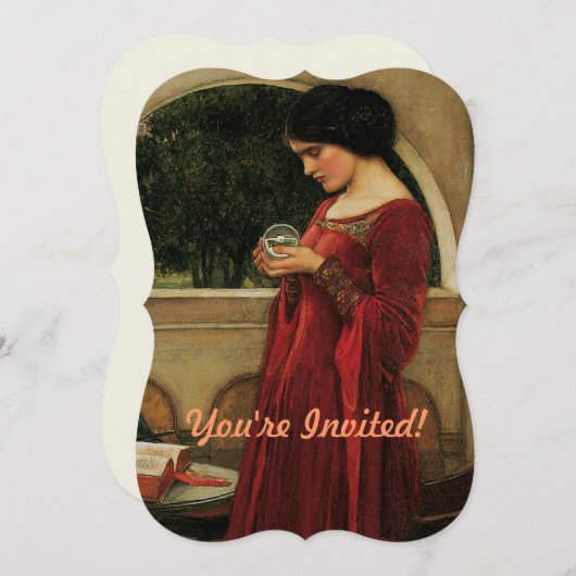 クリスタルボールウーマンウォーターハ絵画ウス 招待状 (正面/裏面)