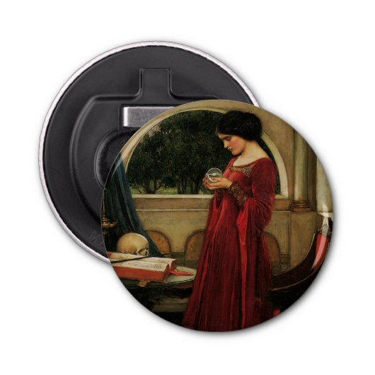 クリスタルボールウーマンウォーターハ絵画ウス 栓抜き (正面)