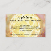 クリスタルボールエネルギーヒーリング霊気瞑想 名刺 (裏面)