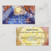 クリスタルボールエネルギーヒーリング霊気瞑想 名刺 (正面/裏面)
