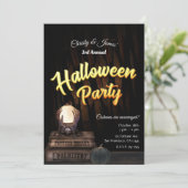 クリスタルボールグロー占い師ハローウィンパーティ 招待状 (スタンド正面)