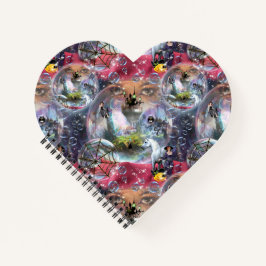 クリスタルボールハロウィーンウィッチ ノートブック