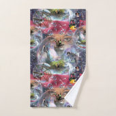 クリスタルボールハロウィーンウィッチ バスタオルセット (ハンドタオル)