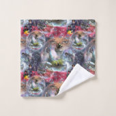 クリスタルボールハロウィーンウィッチ バスタオルセット (ウォッシュタオル)