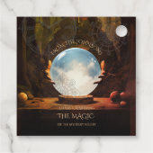 クリスタルボールハロウィーンメッセージカード フェイバータグ (裏面)