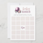 クリスタルボールハロウィーン赤ちゃんシャワービンゴカード 招待状 (正面)