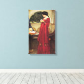 クリスタルボールバイジョンウォーターハウス キャンバスプリント (インサイチュ (ウッドフロア))