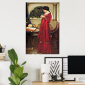 クリスタルボールバイジョンウォーターハウス ポスター (ホームオフィス)