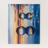 クリスタルボールビーチサンセット ジグソーパズル (縦)