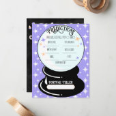 クリスタルボール予測フラットノートカード ノートカード (正面/裏面インサイチュ)