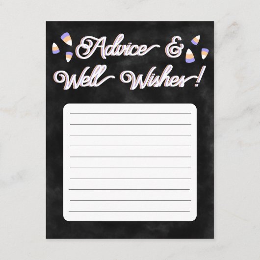 クリスタルボール予測フラットノートカード ノートカード (裏面)