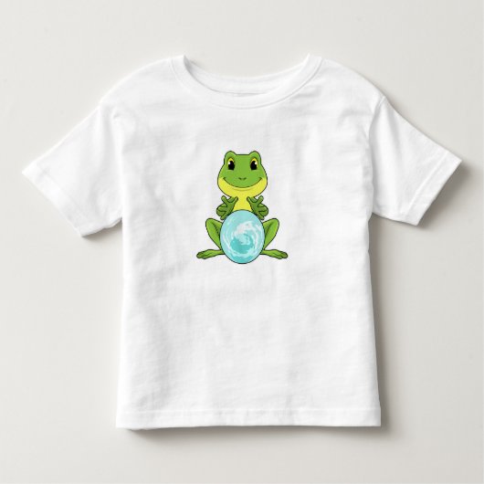 クリスタルボール付きカエル トドラーTシャツ (正面)
