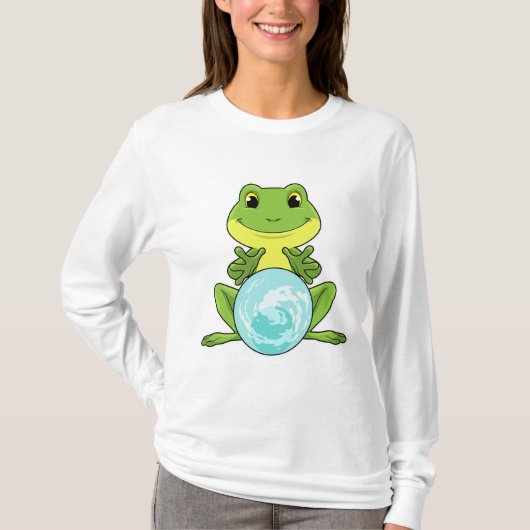 クリスタルボール付きカエル Tシャツ (正面)