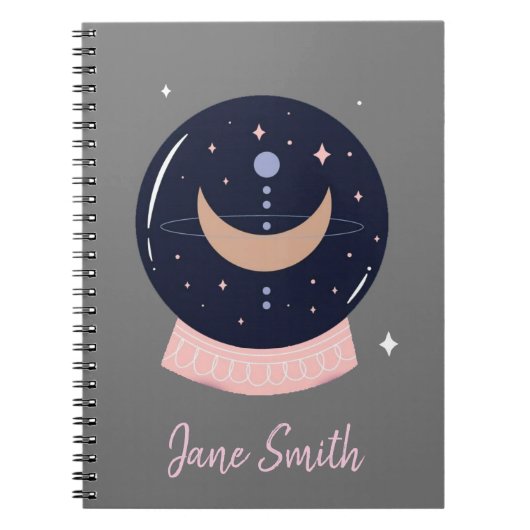 クリスタルボール神秘的なサイキック ノートブック (正面)