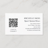 クリスタルボール超占い占い師ブラック 名刺 (裏面)