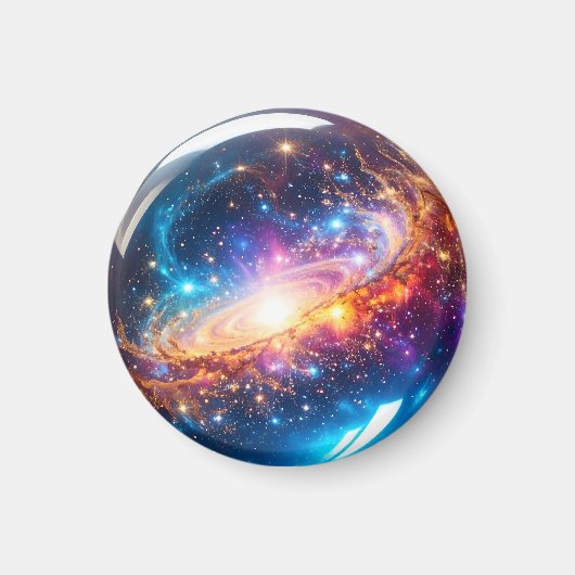 クリスタルボール - あなたの未来に宇宙イベントを見出す マグネット (正面)