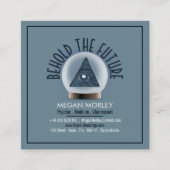 クリスタルボール、サイキック – 中 – 透視 スクエア名刺 (正面)