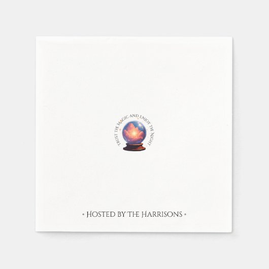 クリスタルボール ハロウィンパーティー ナプキン スタンダードカクテルナプキン (正面)