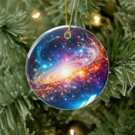 クリスタルボール – 私はあなたの未来に宇宙のイベントを見る セラミックオーナメント