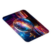 クリスタルボール – 私はあなたの未来に宇宙のイベントを見る マグネット (右側)