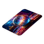 クリスタルボール – 私はあなたの未来に宇宙のイベントを見る マグネット (左側)