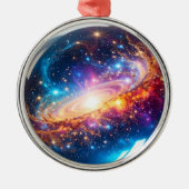 クリスタルボール – 私はあなたの未来に宇宙のイベントを見る メタルオーナメント (正面)