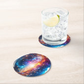 クリスタルボール – 私はあなたの未来に宇宙のイベントを見る ラウンドペーパーコースター (インサイチュ)