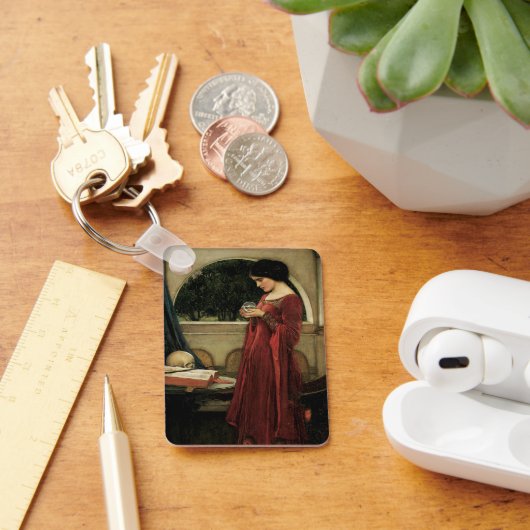 クリスタルボールbyジョン・ウィリアム・ウォーターハウス キーホルダー (デスク)