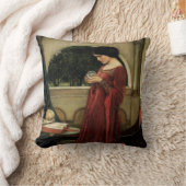 クリスタルボールbyジョン・ウィリアム・ウォーターハウス クッション (ブランケット)