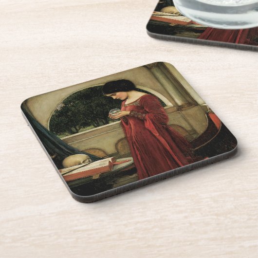 クリスタルボールbyジョン・ウィリアム・ウォーターハウス コースター (左側)