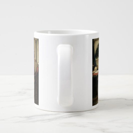 クリスタルボールbyジョン・ウィリアム・ウォーターハウス ジャンボコーヒーマグカップ (裏面)