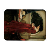 クリスタルボールbyジョン・ウィリアム・ウォーターハウス マグネット (横)