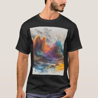 クリスタルマウンテングラフィック Tシャツ