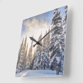 クリスタルマウンテンスキーリゾートニアマウントレイニア1 スクエア壁時計 (傾斜)