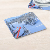 クリスタルマウンテンスキーリゾートニアマウントレイニア2 スクエアペーパーコースター (アングル)