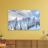 クリスタルマウンテンスキーリゾート、レイニエ山の近く3 キャンバスプリント (インサイチュ (リビング))