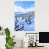 クリスタルマウンテンスキーリゾートMt. Rainier 2 ポスター (ホームオフィス)