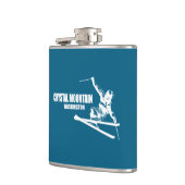 クリスタルマウンテンワシントンスキーヤー フラスク (左)