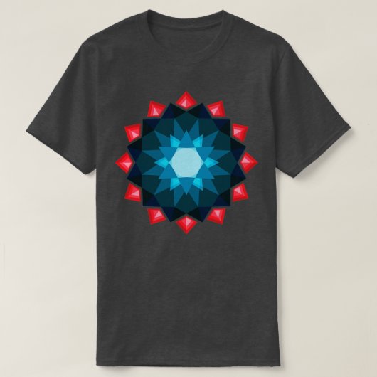 クリスタルマンダラダイヤモンド Tシャツ (デザイン正面)
