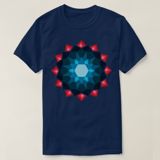 クリスタルマンダラダイヤモンド Tシャツ (デザイン正面)